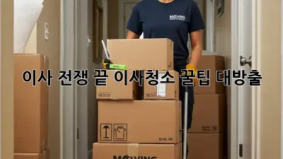 이사 전쟁 끝! 이사청소 꿀팁 대방출 ✨